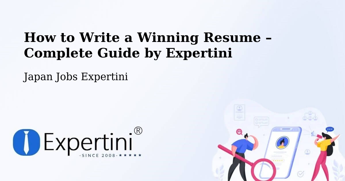 Resume Writing Guide for Job Seekers – Chatan - Chatan, Japan Jobs Expertini