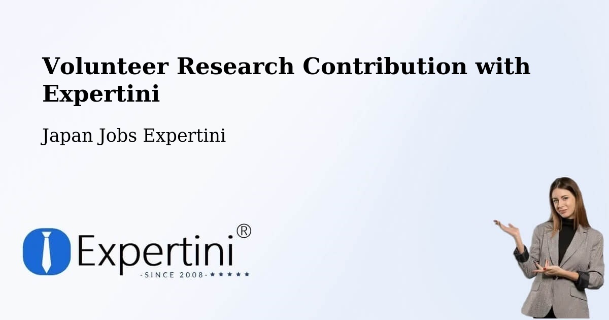 Volunteer Research Contribution Program – Chatan - Japan Jobs Expertini